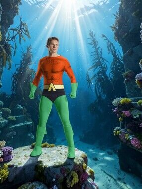 Men's Charades DC Comics Aquaman Adult Costume, L